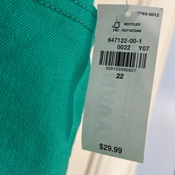 NWT Old Navy the teal world high waisted WOW Jean shorts size 22 - Picture 8 of 9